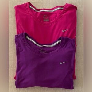 Set of 2 Nike Running Dri-Fit Shirts XL